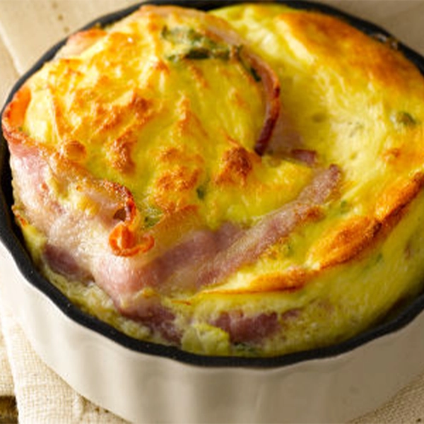 Bacon, Egg and Spinach Pie